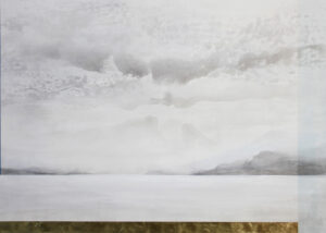 2022 | landscape, acryl, tusche, 18k gold 100cm x 140cm